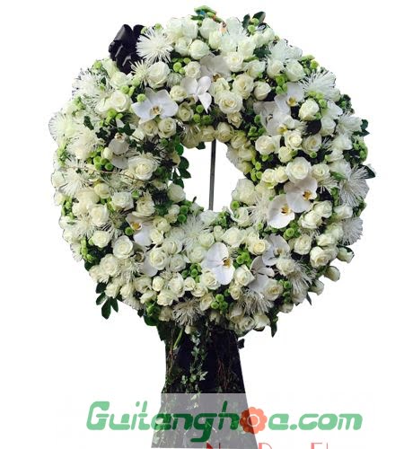 Hoa tang lễ màu trắng