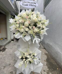 HCB 132 Kệ Kính Viếng Tông Trắng
