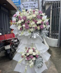 HCB 137 Kệ Hoa Lan Trắng Hồng Tím