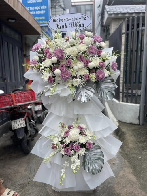 HCB 137 Kệ Hoa Lan Trắng Hồng Tím