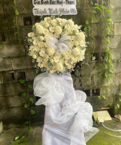HCB 148 Vòng Hoa Viếng Hình Tròn 1 Tầng